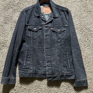 Levi's Men's Charcoal Premium Denim Jacket